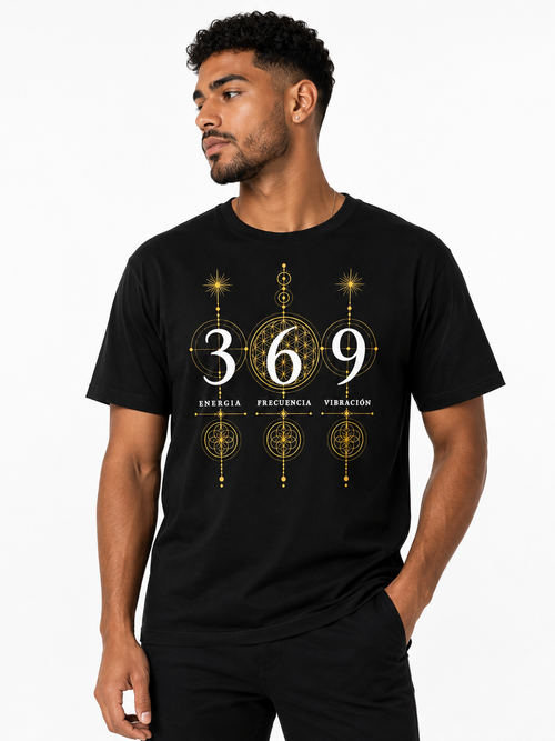 369 Sacred Geometry Tee — Energía, Frecuencia y Vibración Unisex