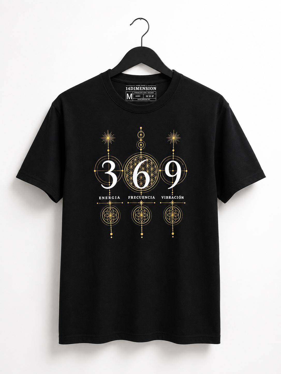 369 Sacred Geometry Tee — Energía, Frecuencia y Vibración Unisex