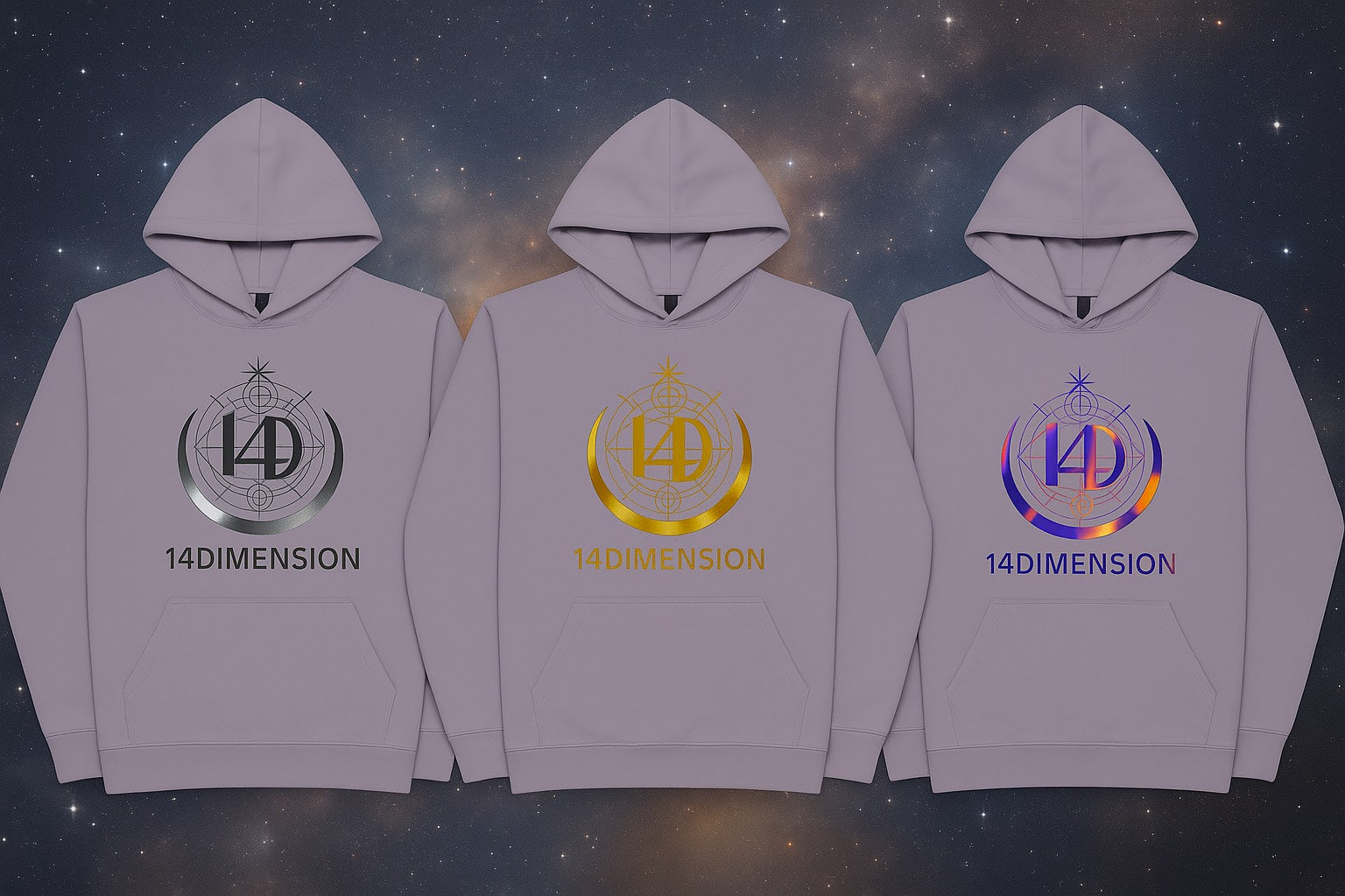 Hoodie Orquidea Cosmica- Aura Collection