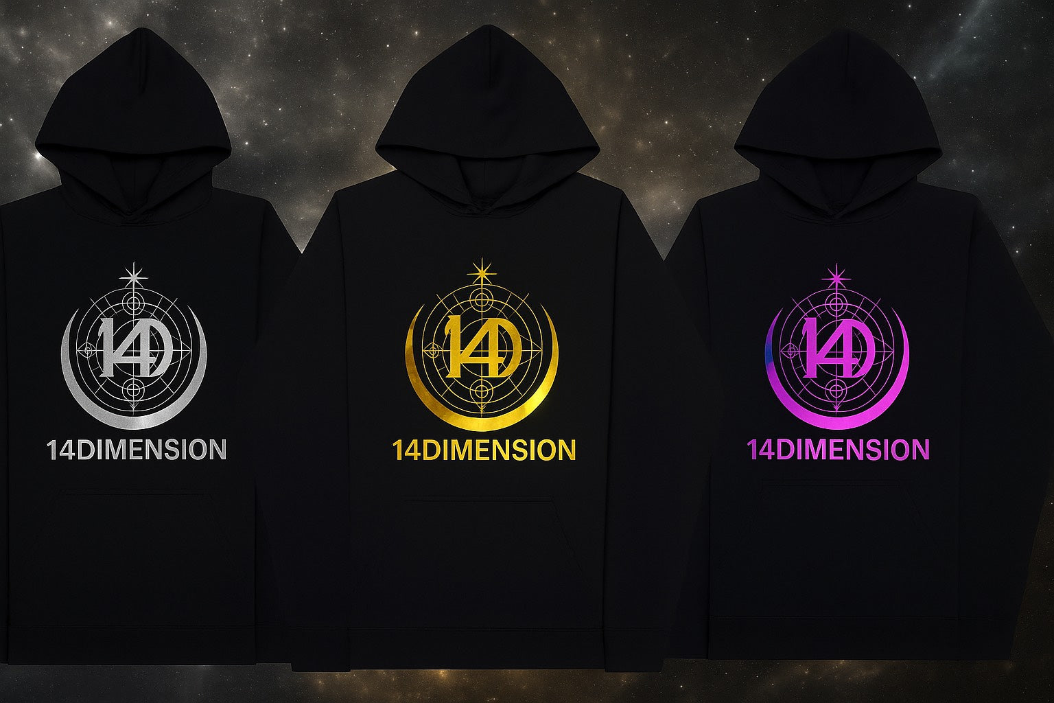 Hoodie Abismo Negro- Aura Collection