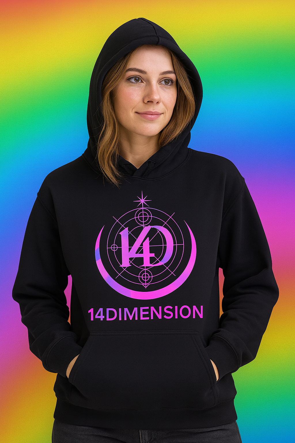 Hoodie Abismo Negro- Aura Collection