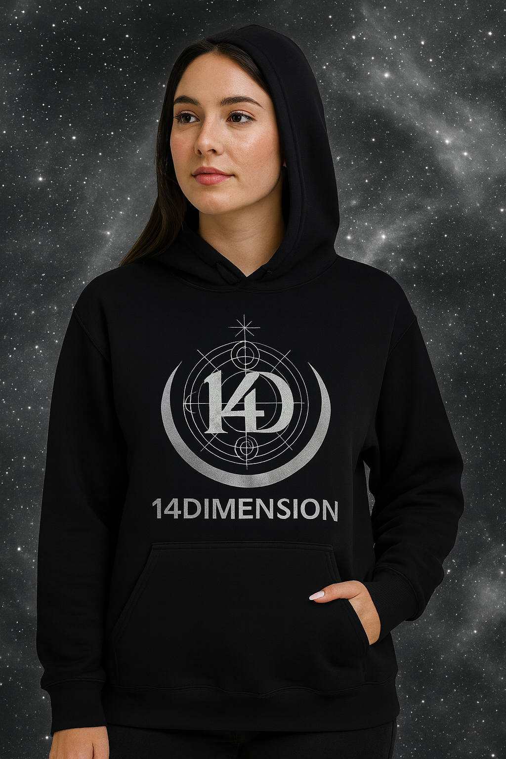 Hoodie Abismo Negro- Aura Collection