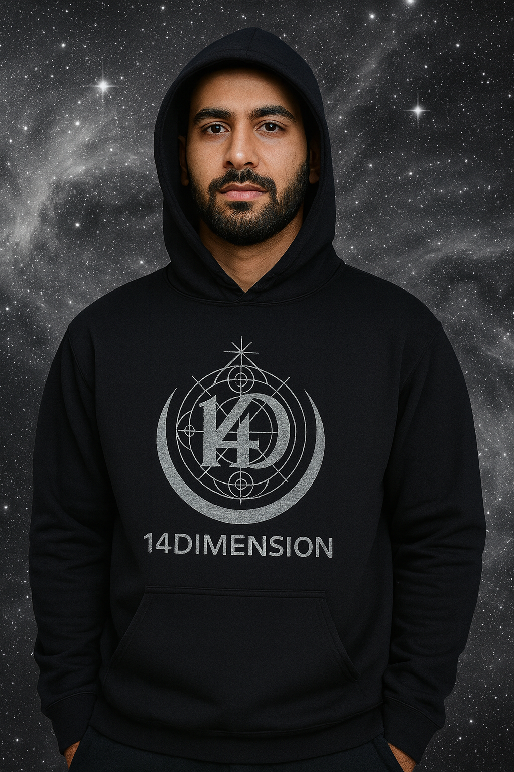 Hoodie Abismo Negro- Aura Collection