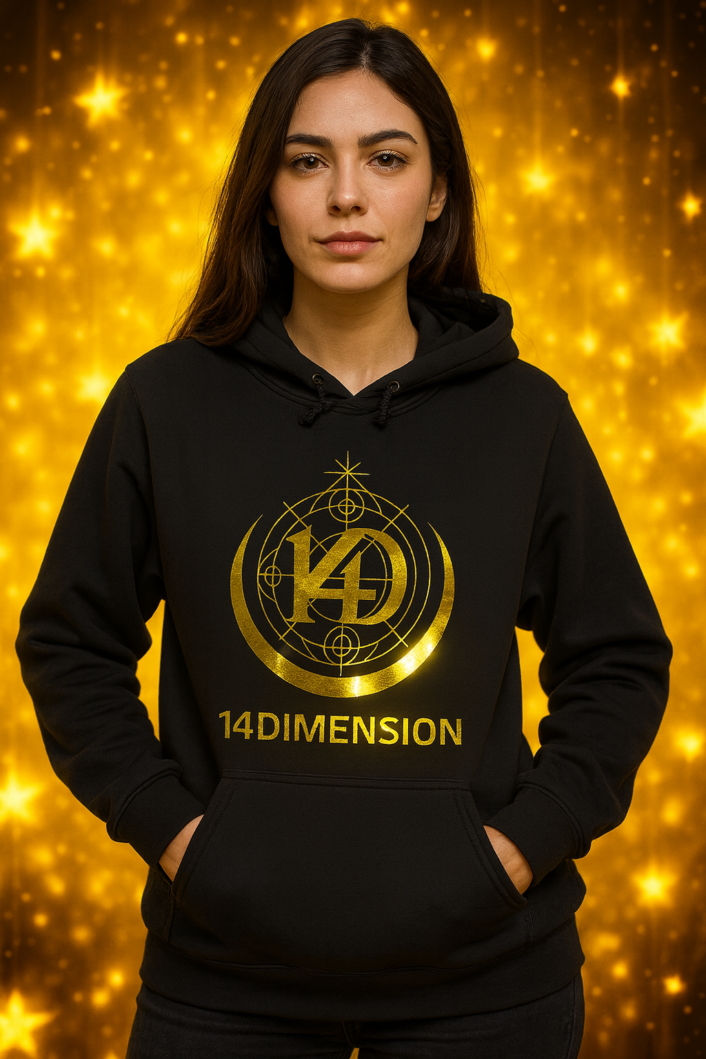 Hoodie Abismo Negro- Aura Collection