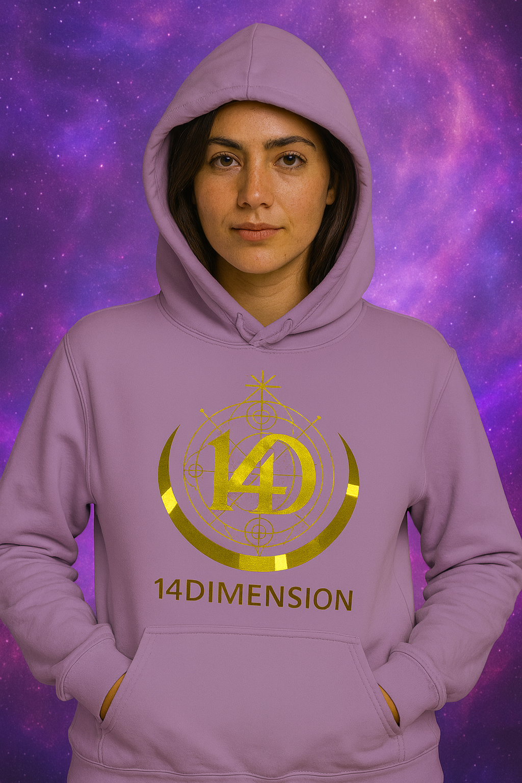 Hoodie Orquidea Cosmica- Aura Collection