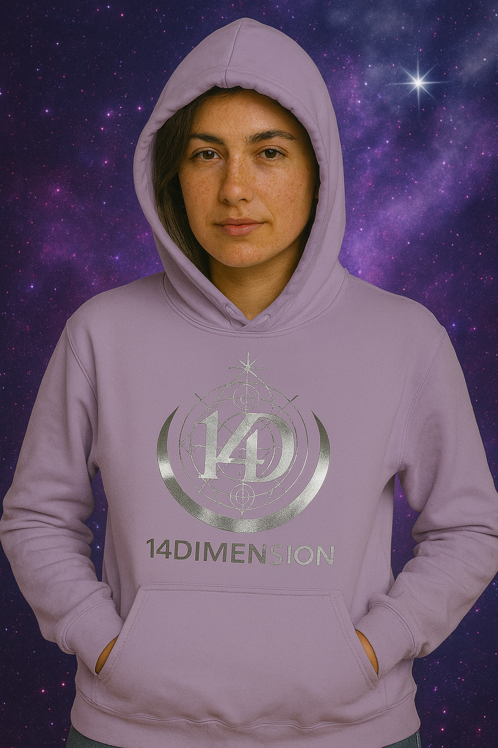 Hoodie Orquidea Cosmica- Aura Collection