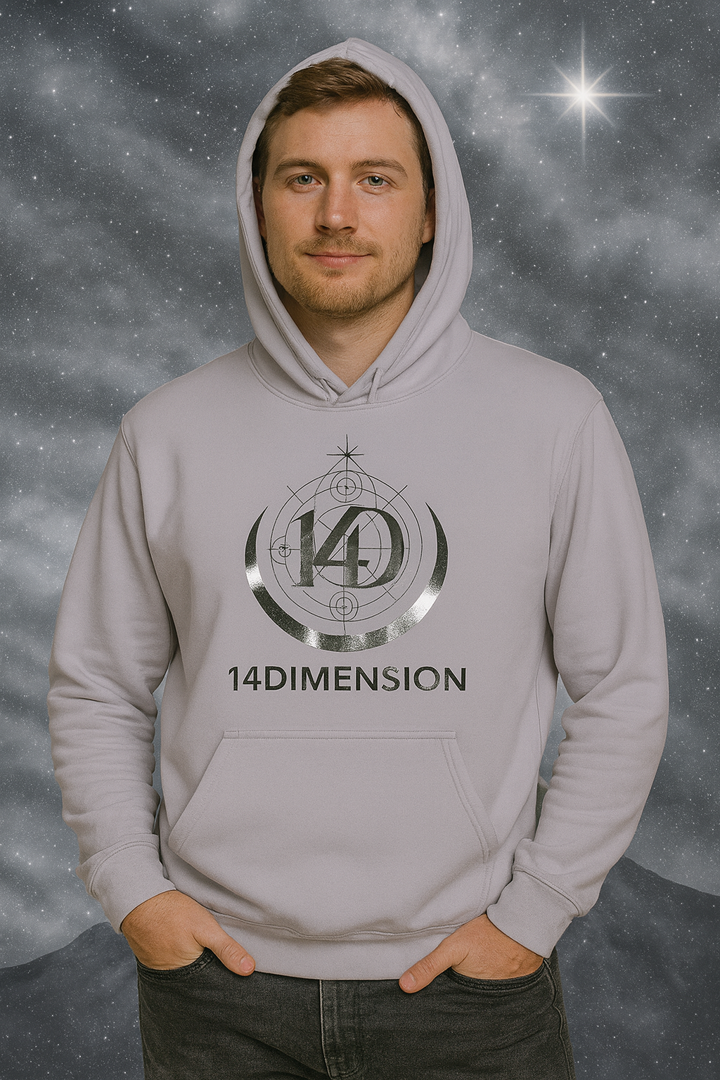 Hoodie Orquidea Cosmica- Aura Collection