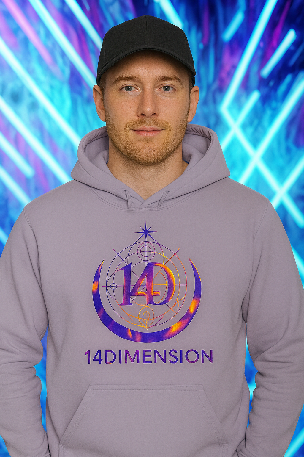 Hoodie Orquidea Cosmica- Aura Collection