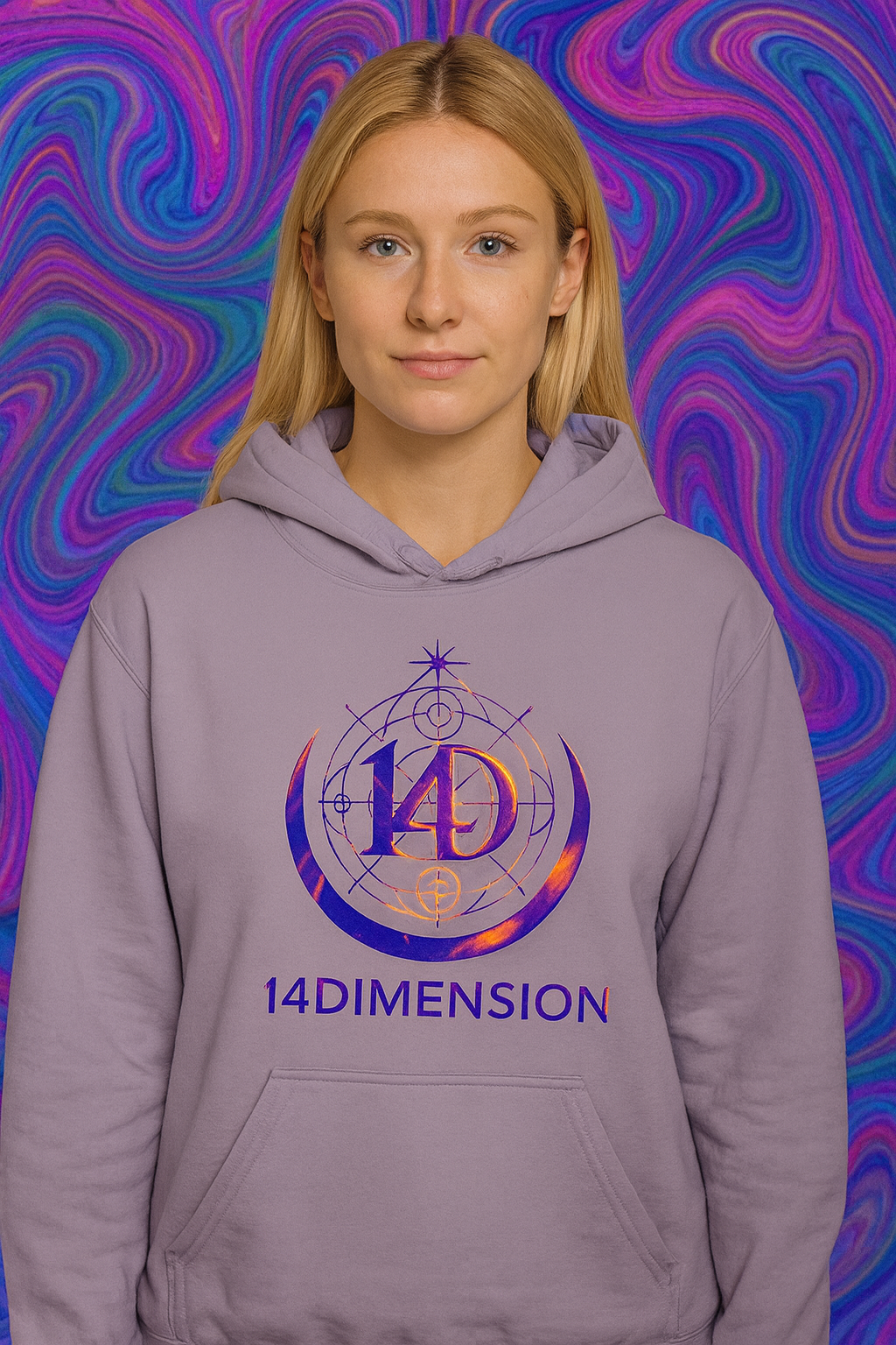 Hoodie Orquidea Cosmica- Aura Collection