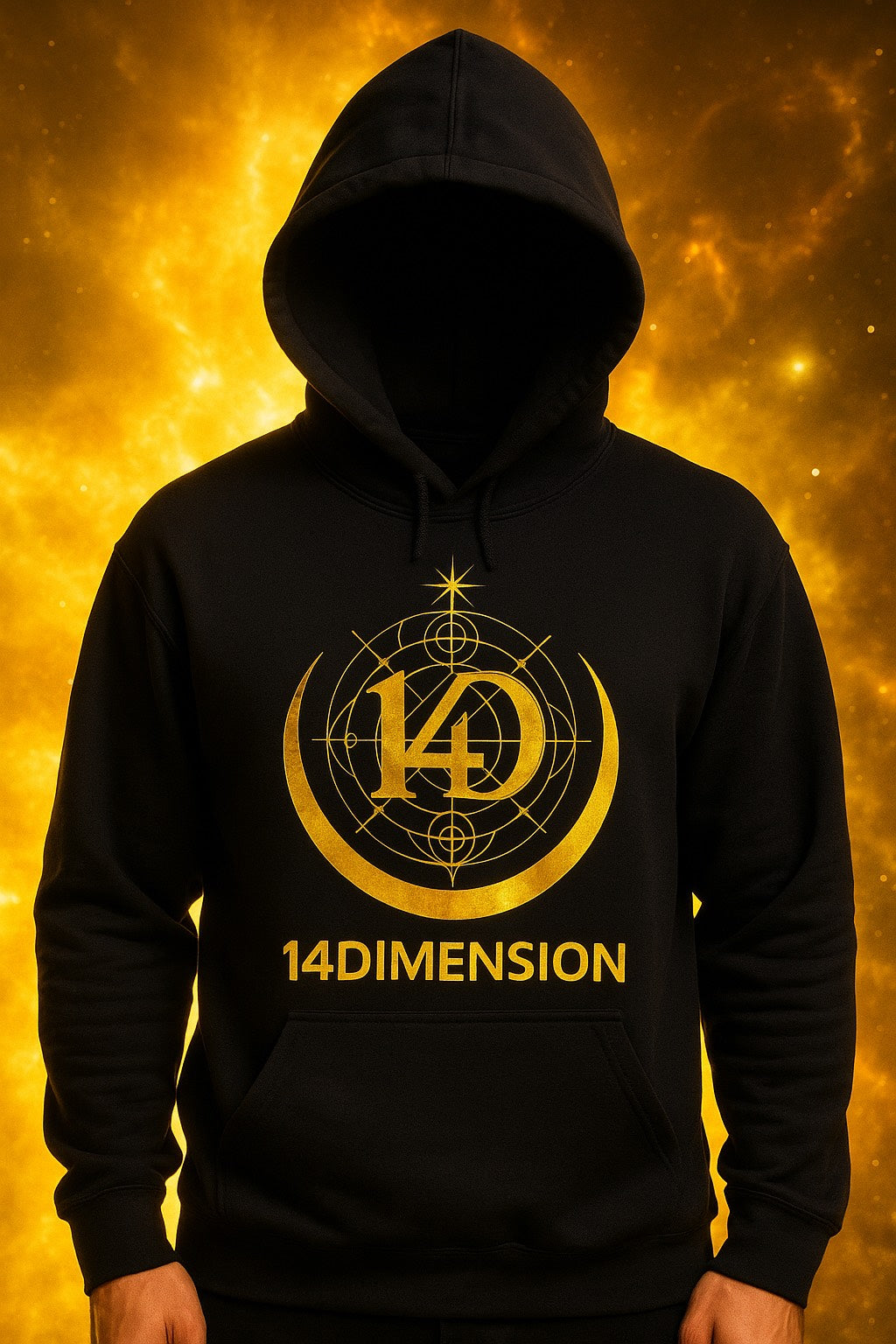 Hoodie 14 DIMENSION -"Aura Dorada"