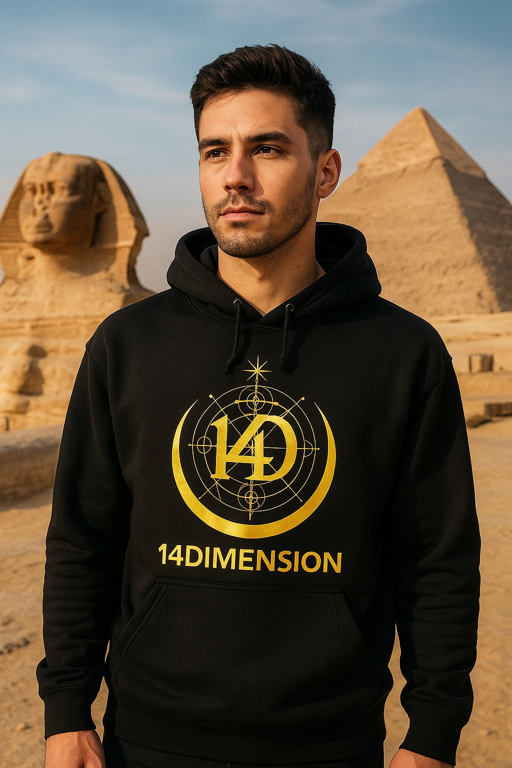 Hoodie 14 DIMENSION -"Aura Dorada"