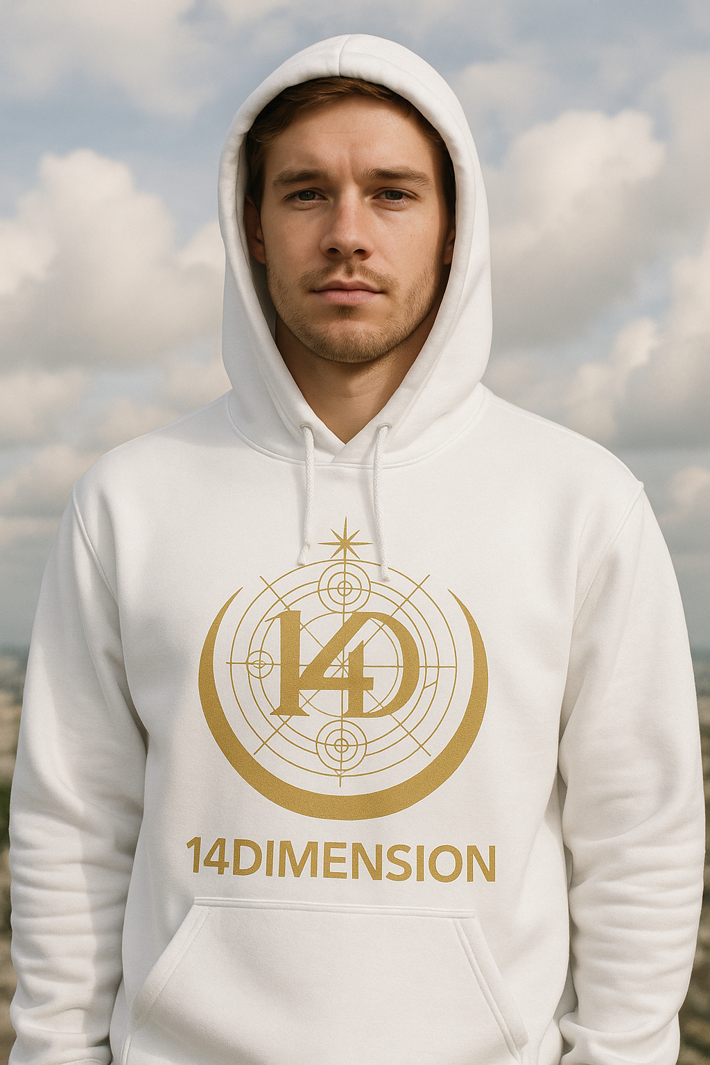 Hoodie 14 DIMENSION -"Aura Dorada"