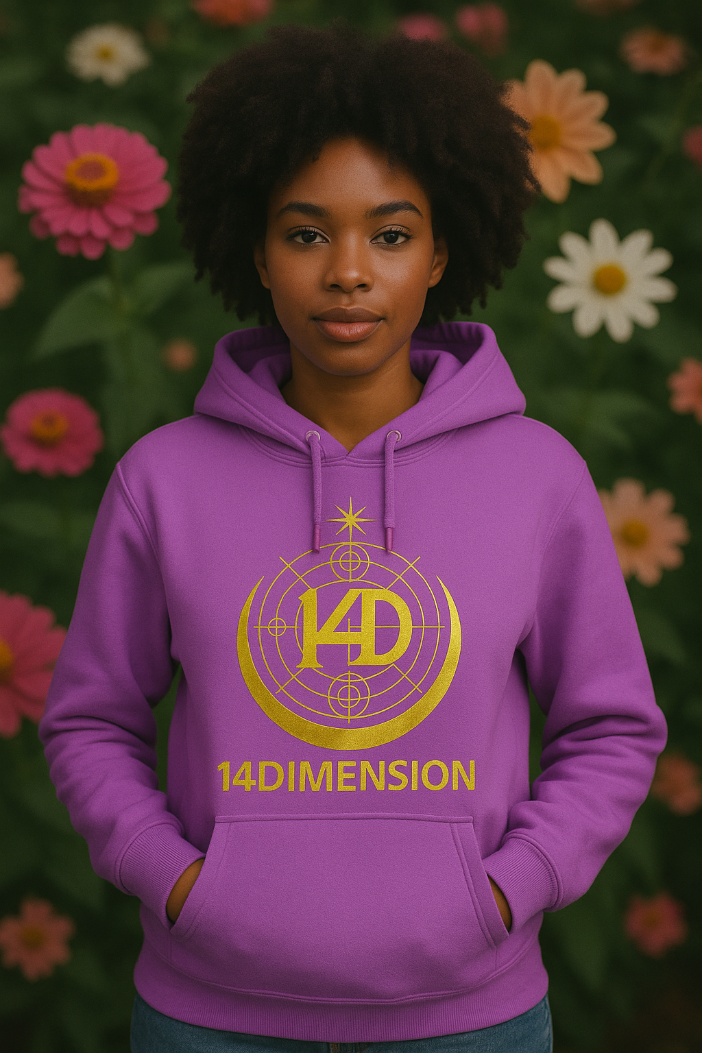 Hoodie 14 DIMENSION -"Aura Dorada"