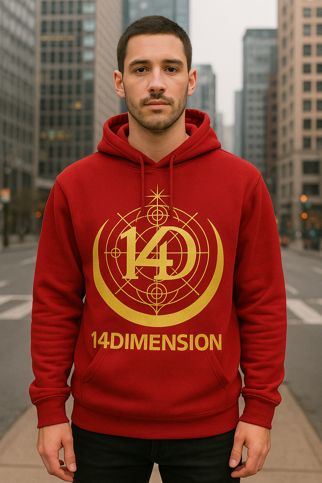 Hoodie 14 DIMENSION -"Aura Dorada"