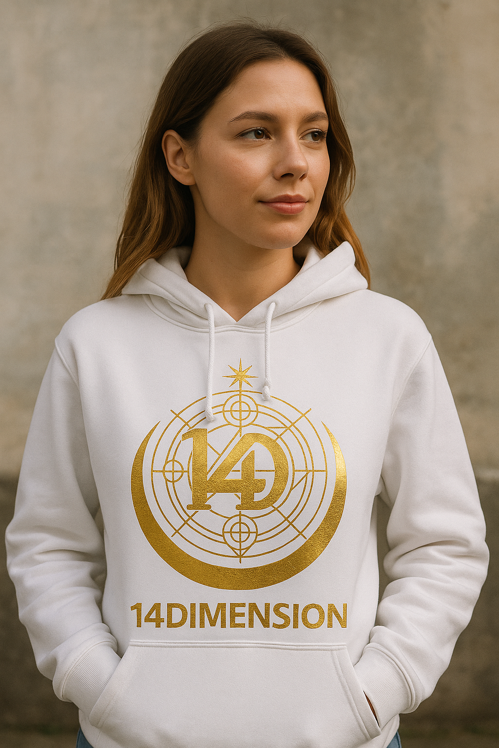 Hoodie 14 DIMENSION -"Aura Dorada"