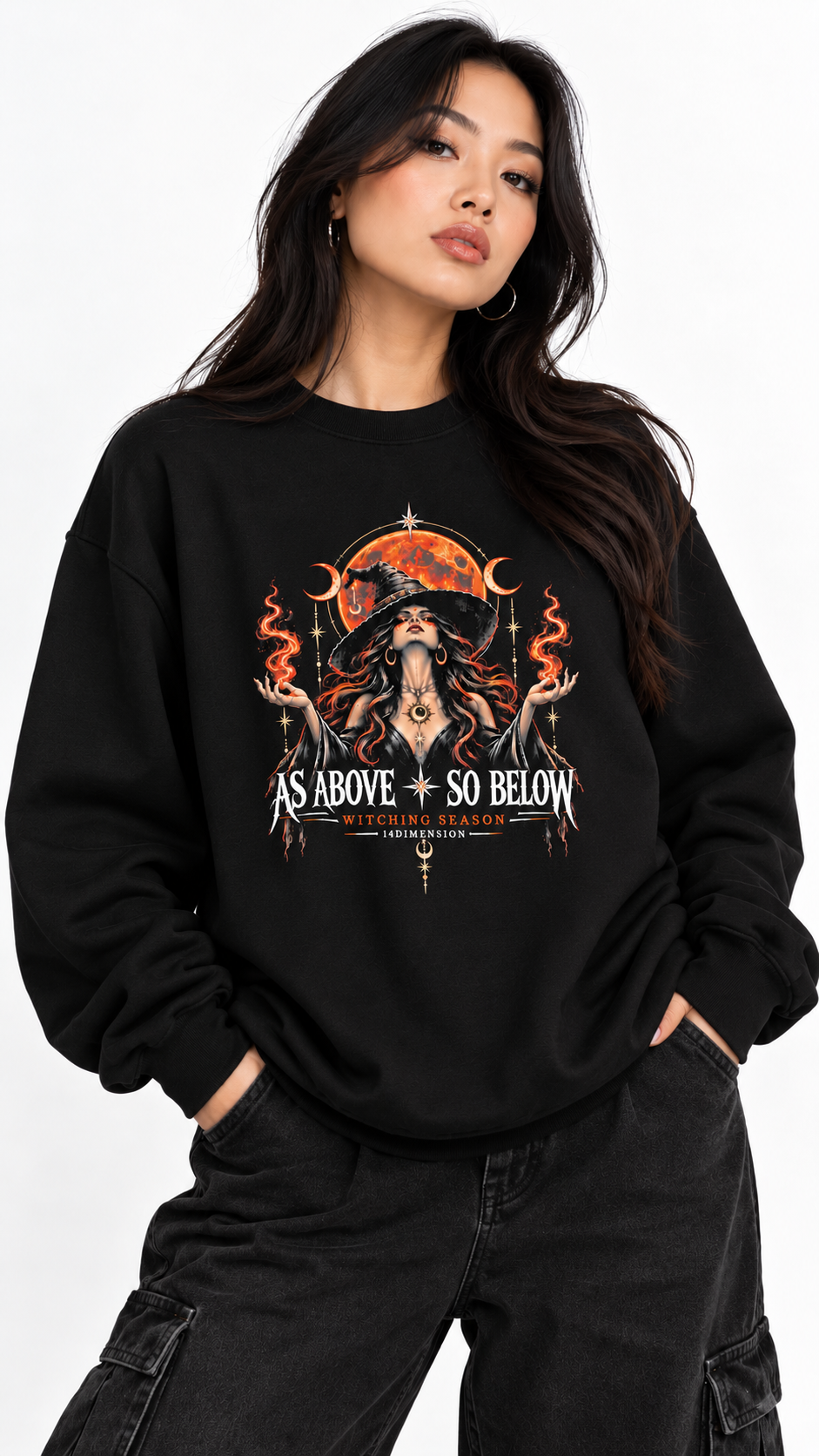 As Above So Below Witching Season Crewneck | Unisex