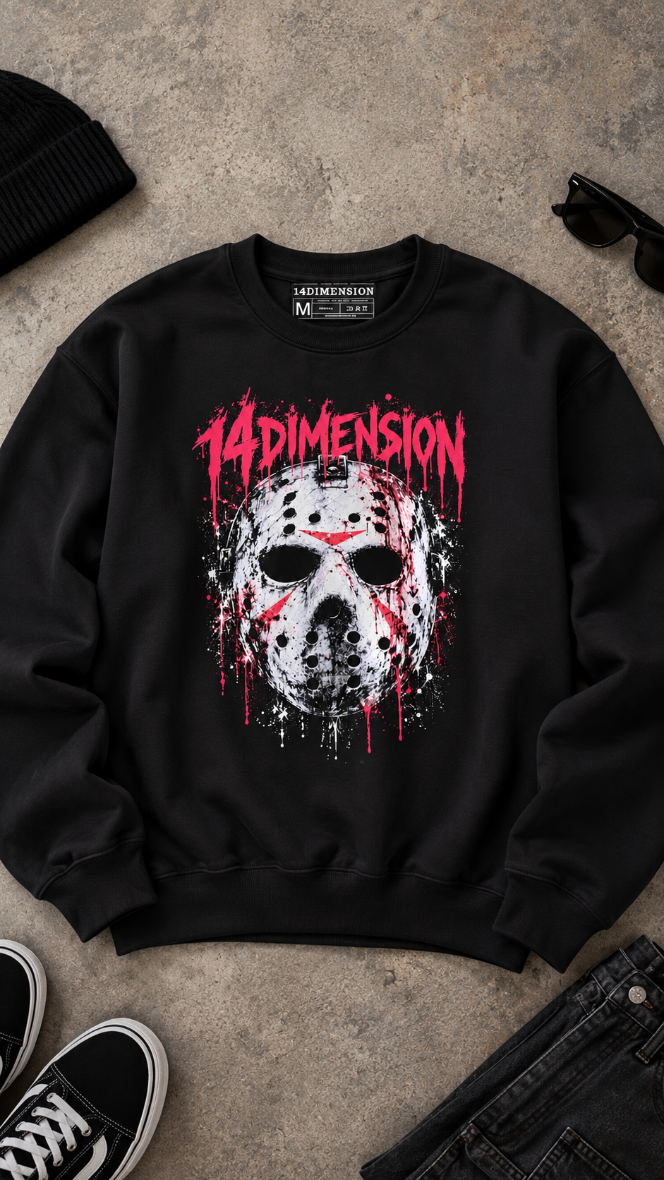 Friday the 14th Graphic Crewneck Sweatshirt