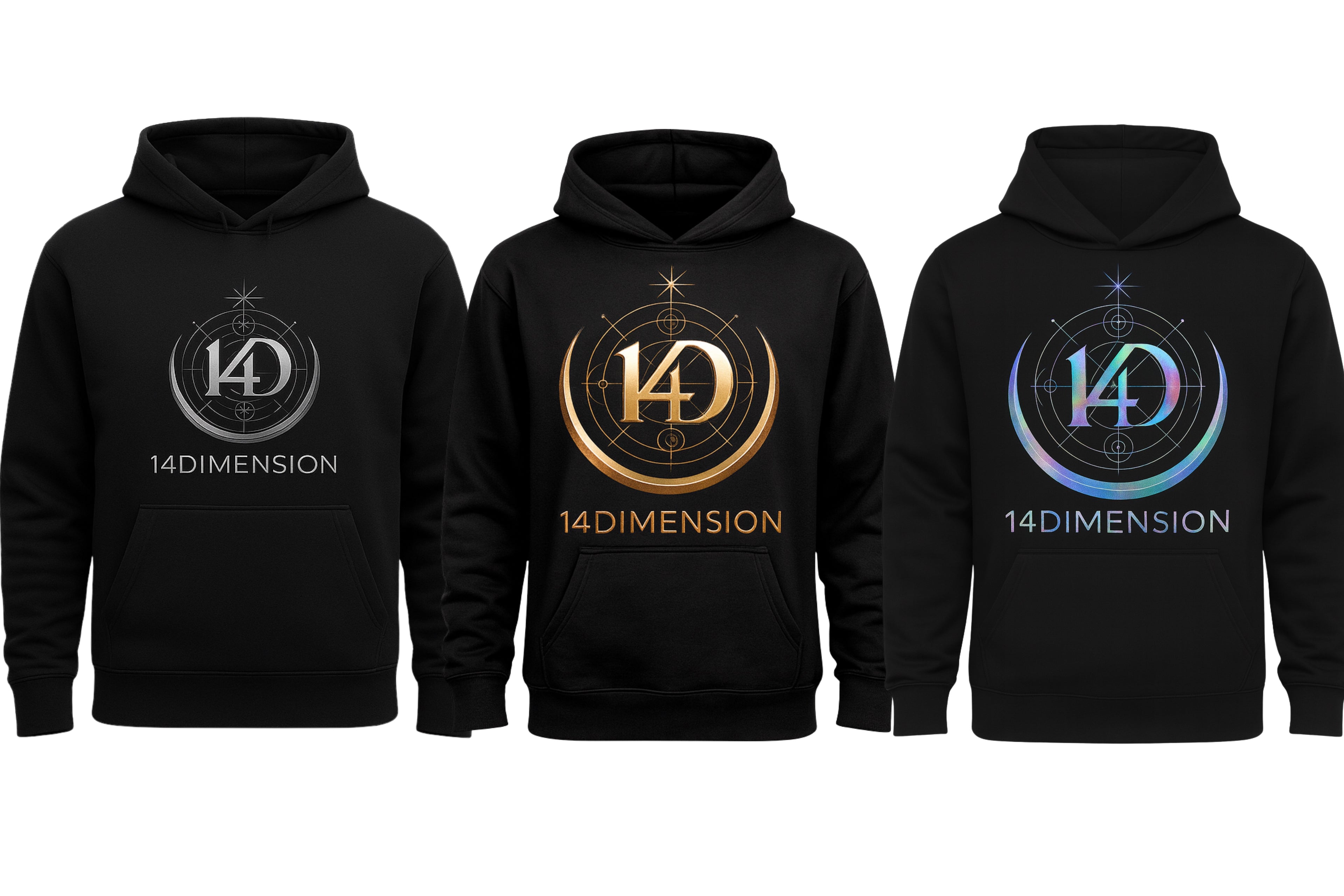 Hoodie Abismo Negro- Aura Collection